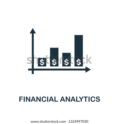 Financial Analytics icon. Creative element design from fintech technology icons collection. Pixel perfect Financial Analytics icon for web design, apps, software, print usage