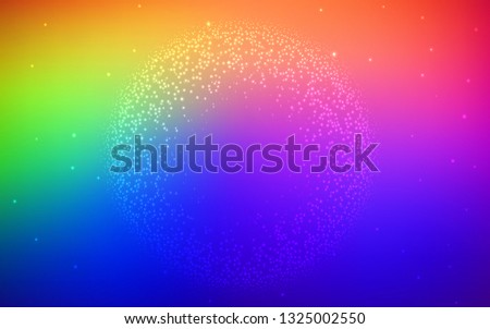 Dark Multicolor vector background with galaxy stars. Space stars on blurred abstract background with gradient. Template for cosmic backgrounds.