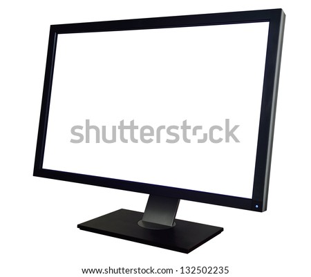 Flat black monitor
