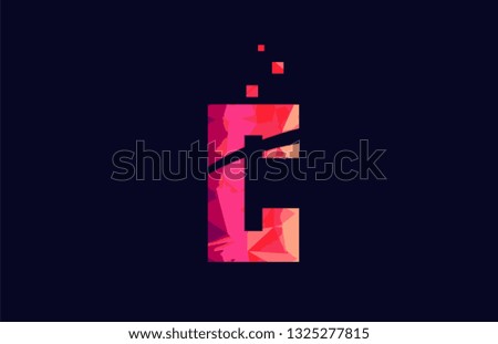 pink blue background color alphabet letter C logo design suitable for a company or business