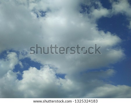 scenic view of blue sky and clouds background 