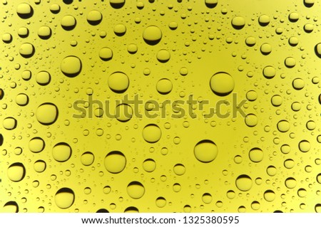 Water drop color yellow