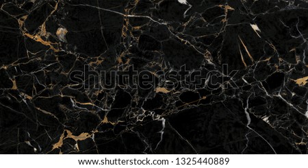 Black marble with golden veins, Emperador marbel texture with high resolution, The luxury of polished  limestone background. Modern glossy portoro backdrop, Italian breccia granite slab ceramic tile. Royalty-Free Stock Photo #1325440889