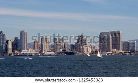 View of San Diego Skyline from the Harbor