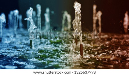 Beautiful fountain can be background and closed up pattern