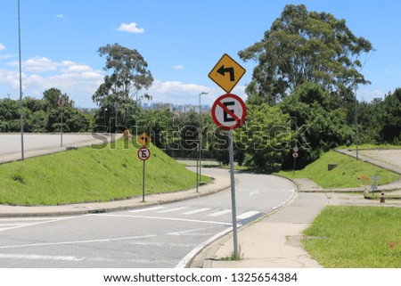 road signs brazil