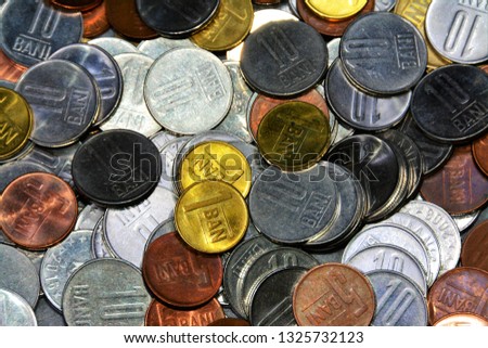 coins of different types