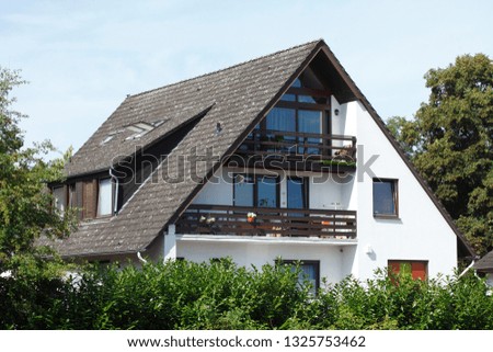 Modern residential building, in the countryside, Lilienthal, Lower Saxony, Germany