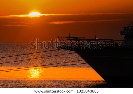 Sunrise on Egyptian beach