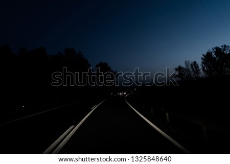 Few minutes before sunrise, what will this mysterious road bring us?
