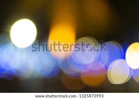 Bokeh image of lighting for background or backdrop