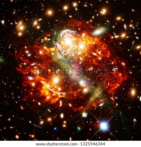 Galaxies. The elements of this image furnished by NASA.
