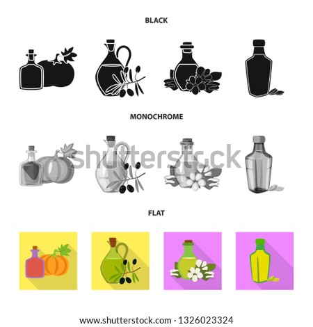 Vector design of healthy  and vegetable  icon. Collection of healthy  and agriculture stock vector illustration.