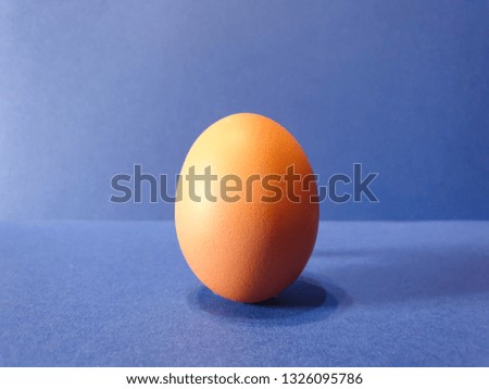 Egg in blue background