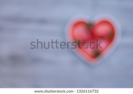 Out of focus background with a heart