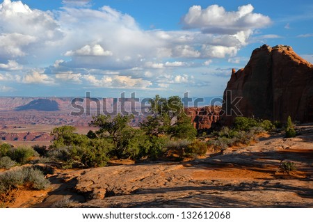 View of the colorful southwest desert.