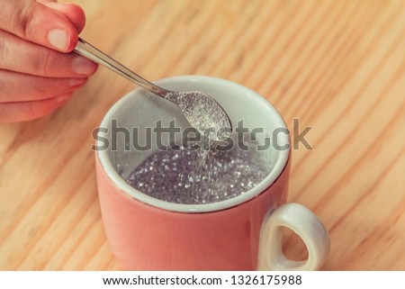 a cup of glitter