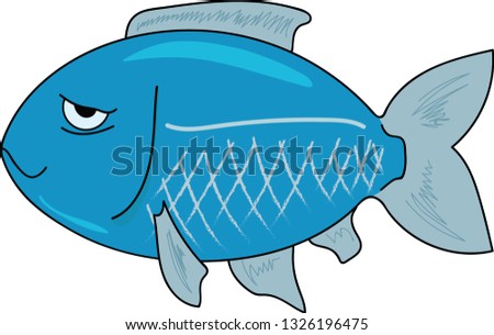 Blue Half Baked Fish