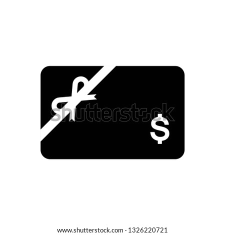 Gift card icon symbol vector. on white background eps 10