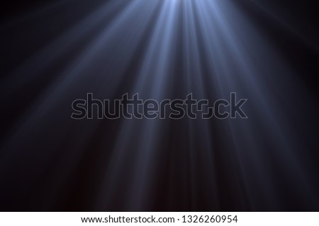 Rays of light isolated on the black background for overlays design ( screen blending mode layer )