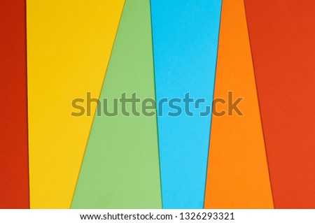 abstract bright background of colorful sheets of paper                     