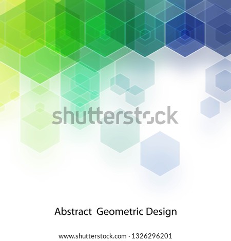 blue and green abstract vector background 