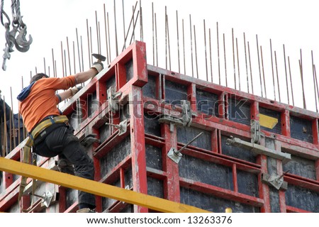 spider-man working at new building