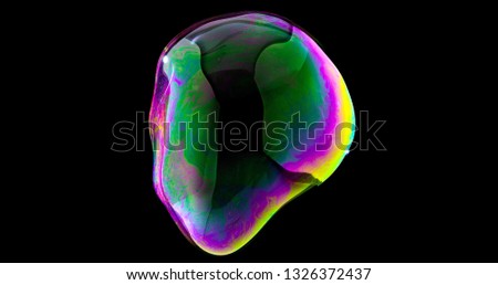 colorful soap bubble