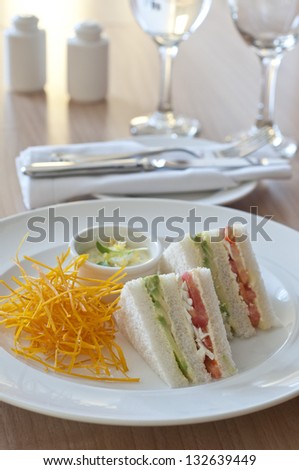  Hotel room service sandwich