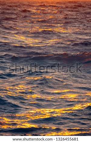 Golden Sunset Waves