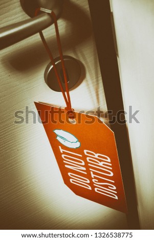 hotel door - do not disturbe