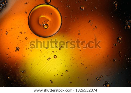 abstract space background in yellow-orange colors