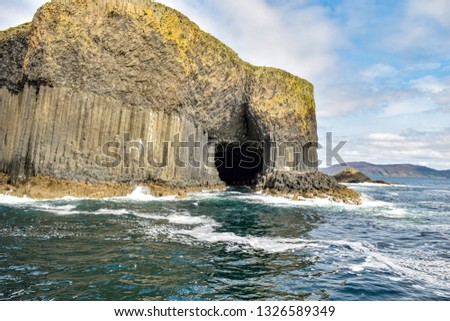 Fingal's Cave is a sea cave on the uninhabited island of Staffa