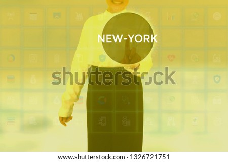 NEW-YORK - technology and business concept