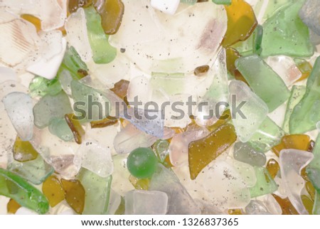 Sea Glass Beach Glass Broken Natural Setting Not Staged Sandy Gritty Dirty Soft Fresh Background Wallpaper Abstract Art 