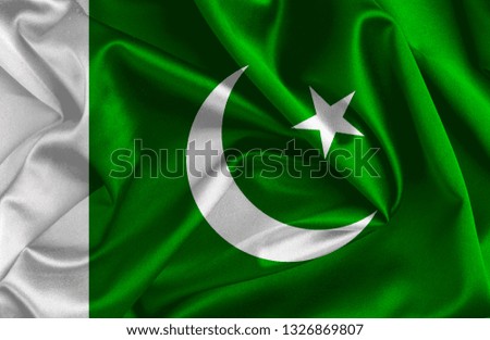 Pakistan Flag on large fabric