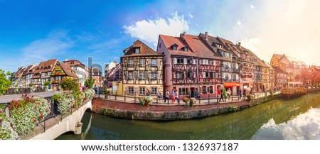 Historical city of Colmar, France 