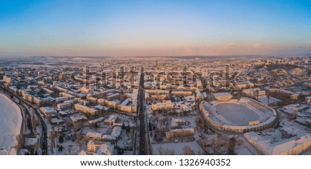 Irkutsk snow scene