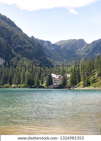 Mountain lake in Italy