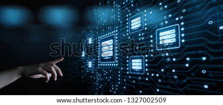 Server Network Data Business Internet Technology Concept.