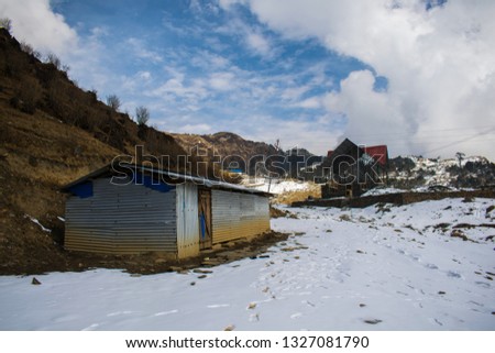 Snow covered Kalinchwok Nepal