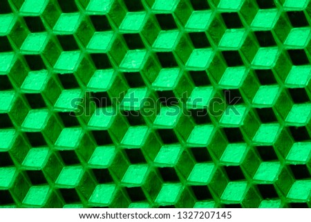 Abstract background of cube shapes.green