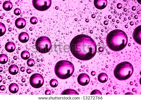 pink water drop for background