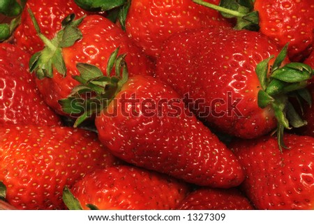 Strawberries close-up. Royalty-Free Stock Photo #1327309