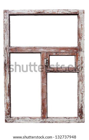 Old wooden window Royalty-Free Stock Photo #132737948