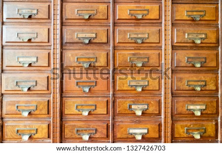 Vintage wooden drawers