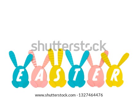 Easter background  with bunnies