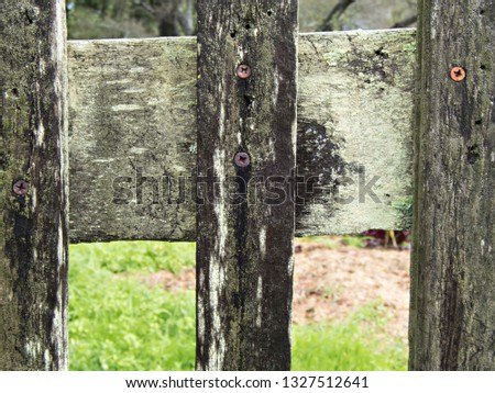 Old Fence in the Shape of a Cross
