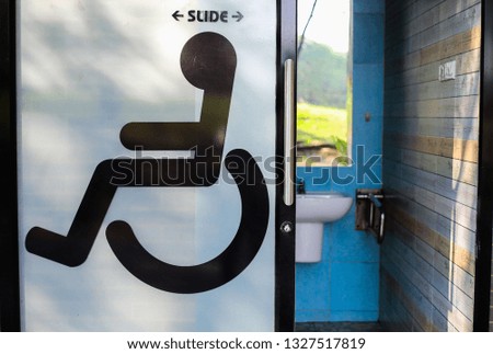 Toilet for disabled people 