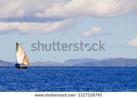 Malagasy traditional boat, Nosy Be island, Madagascar